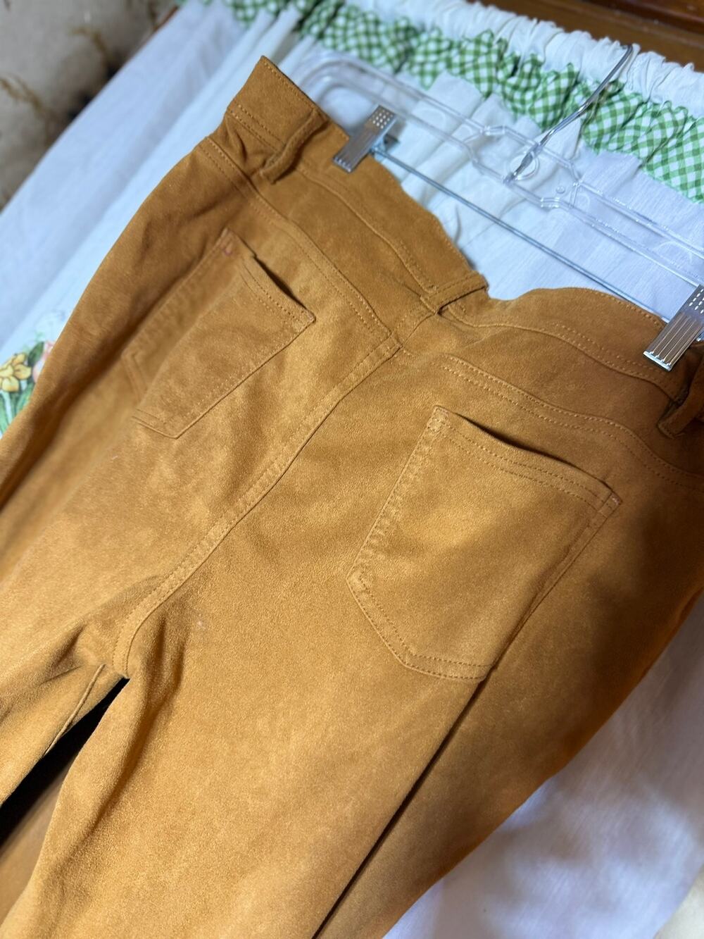 brown pants so so so Ultra‑Soft Suede‑Feel Pants Diane Gilman DG2